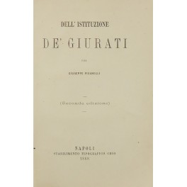 Dell'istituzione de' giurati