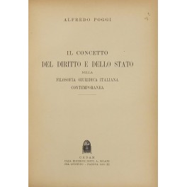 Il concetto del diritto e dello Stato nella filosofia giuridica italiana contemporanea