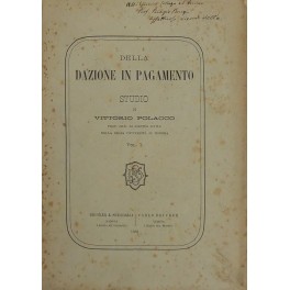 Della dazione in pagamento. Studio