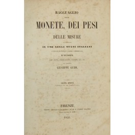 Ragguaglio delle monete dei pesi e delle misure