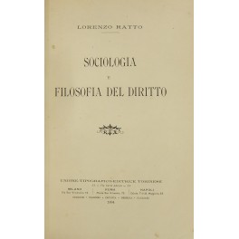 Sociologia e filosofia del diritto