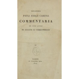 Commentaria ex jure civili de legatis et fideicommissis