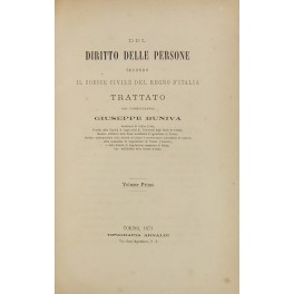 Del diritto delle persone secondo il codice civile del Regno d'Italia