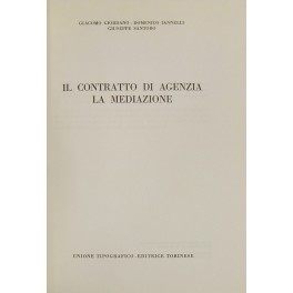 Il contratto di agenzia. La mediazione