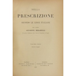 Della prescrizione secondo le leggi italiane