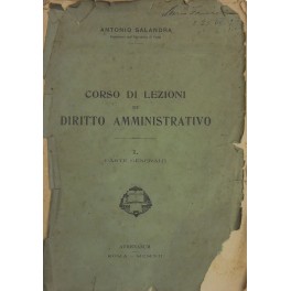 Lezioni di diritto amministrativo per l'anno accademico 1911-1912. 