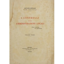 I controlli su le amministrazioni locali