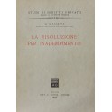 La risoluzione per inadempimento e processo d'esec