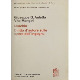 Del marchio del diritto d'autore sulle opere dell'ingegno letterarie e artistiche. Art. 2569-2583