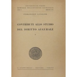 Contributi allo studio del diritto augurale