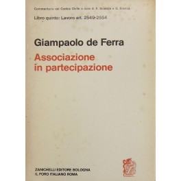 Della associazione in partecipazione. Art. 2549-2554