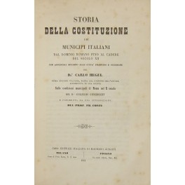 Storia della Costituzione dei Municipi italiani 