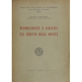 Responsabilità e garanzia nel diritto delle società