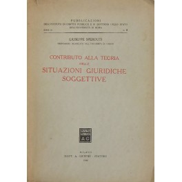 Contributo alla teoria delle situazioni giuridiche soggettive