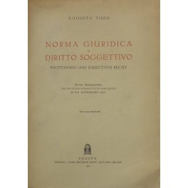 Norma giuridica e diritto soggettivo 