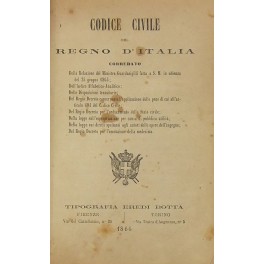 Codice civile del Regno d'Italia. 