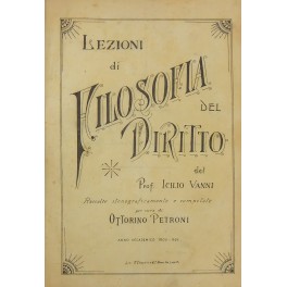 Lezioni di filosofia del diritto