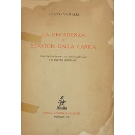 La decadenza dei senatori dalla carica