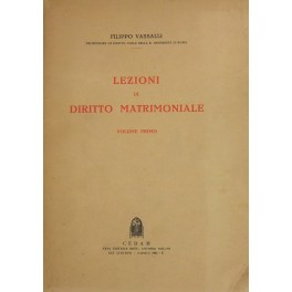 Lezioni di diritto matrimoniale. 