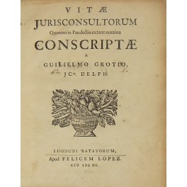 Vitae jurisconsultorum quorum pandectis extant nomina conscriptae