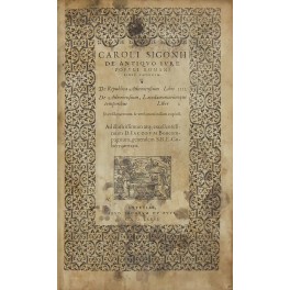 Caroli Sigonii De antiquo iure populi Romani libri undecim