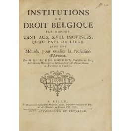 Institutions du droit belgique