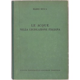 Le acque nella legislazione italiana