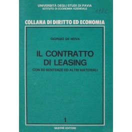 Il contratto di leasing