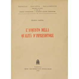 L'acquisto della qualità d'imprenditore