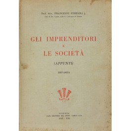 Gli imprenditori e le società. (Appunti)