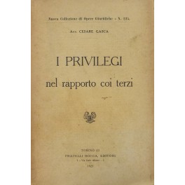 I privilegi nel rapporto coi terzi