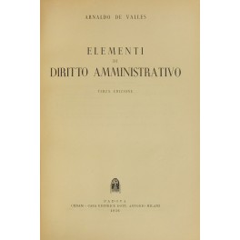 Elementi di diritto amministrativo