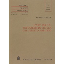 L'art. 294 c.p. un'ipotesi di tutela del diritto politico