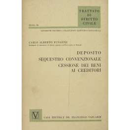 Deposito. Sequestro convenzionale. Cessione dei beni ai creditori