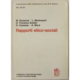 Rapporti etico-sociali. Art. 29-34