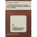 I consorzi bancari e la legge sulla ristrutturazione finanziaria delle imprese