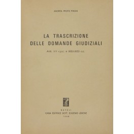 La trascrizione delle domande giudiziali