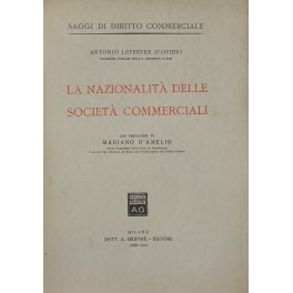 La nazionalità delle società commerciali.