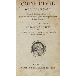 Code civil des Francais.