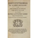 Institutiones de Actibus Humanis ex juris naturali