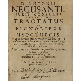 Tractatus de pignoribus et hypothecis