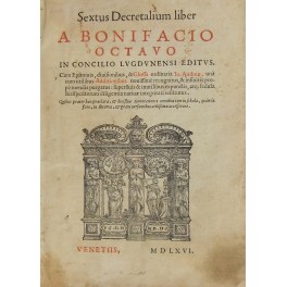 Sextus Decretalium liber a Bonifacio Octavo