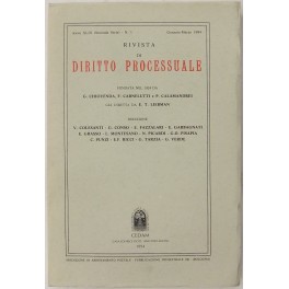 Rivista di Diritto Processuale. Annata 1994.