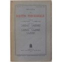 Rivista di Diritto Processuale. Annata 1960.