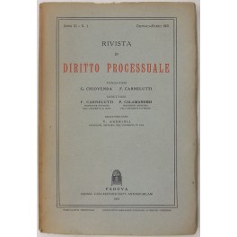 Rivista di Diritto Processuale. Annata 1951