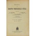 Rivista di Diritto Processuale Civile. Annata 1938. 