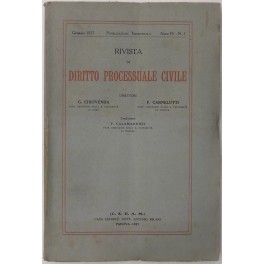 Rivista di Diritto Processuale Civile. Annata 1927