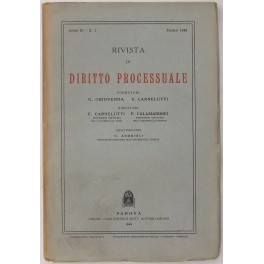 Rivista di Diritto Processuale. Annata 1948