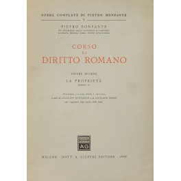 Corso di diritto romano. Vol. II - La proprietà, Parte II