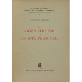 Degli amministratori di società personali